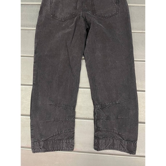 We The Free Free People Supersonic Slim Pants Womens 6 Black Faded Wash Cropped - Picture 8 of 13